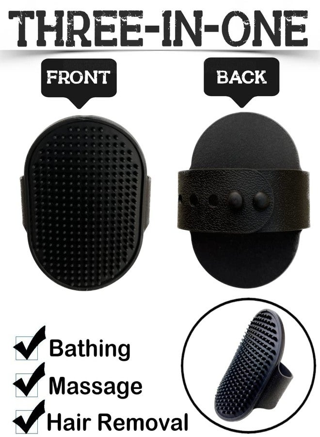 Smart Pups Bathing Rubber Brush for Dogs Colour May Very Pack of 1 Pcs (Black) - Image 2